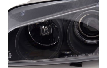 Headlight set Peugeot 306 97 00 black