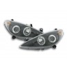 Headlight set Peugeot 307 01 06 black
