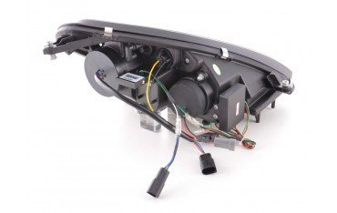 Headlight set Xenon Daylight LED daytime running lights Mercedes SLK R171 black