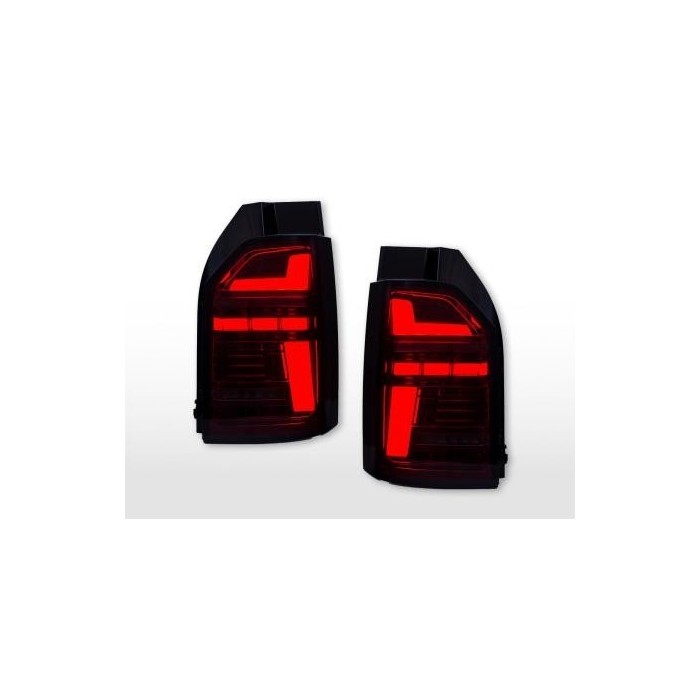LED taillights set VW T6 year 16 19 tailgate door version red smoke