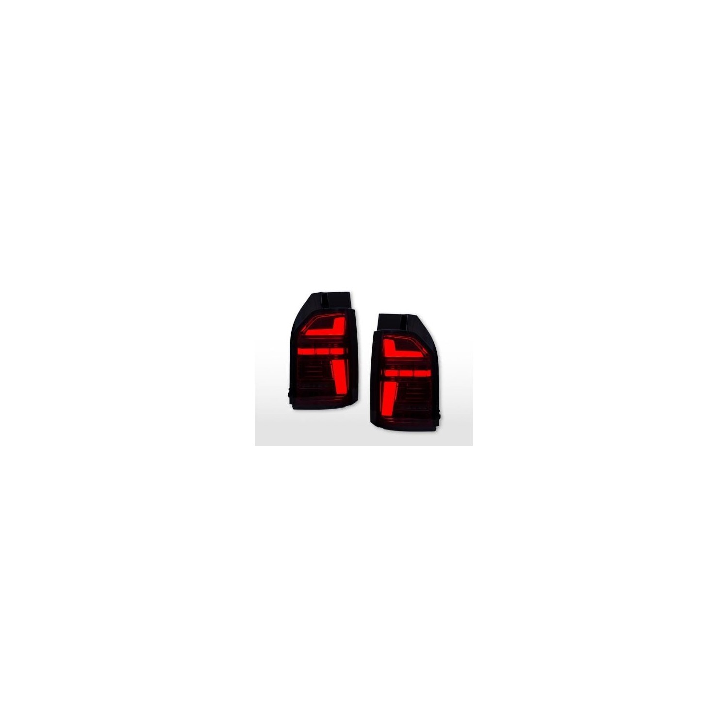 LED taillights set VW T6 year 16 19 tailgate door version red smoke