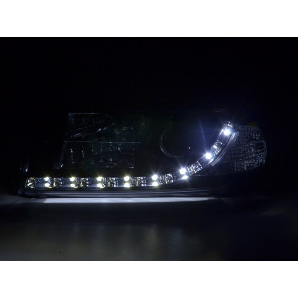 Daylight headlight LED DRL look Skoda Octavia type 1U 01 04 black