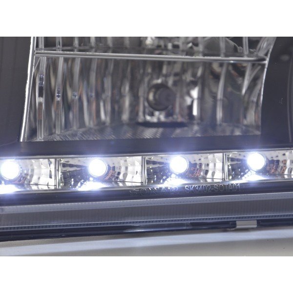 Daylight headlight LED DRL look Skoda Octavia type 1U 01 04 black