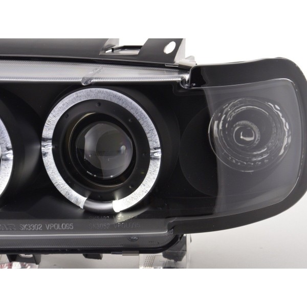 Headlight set VW Polo type 6N 94 99 black