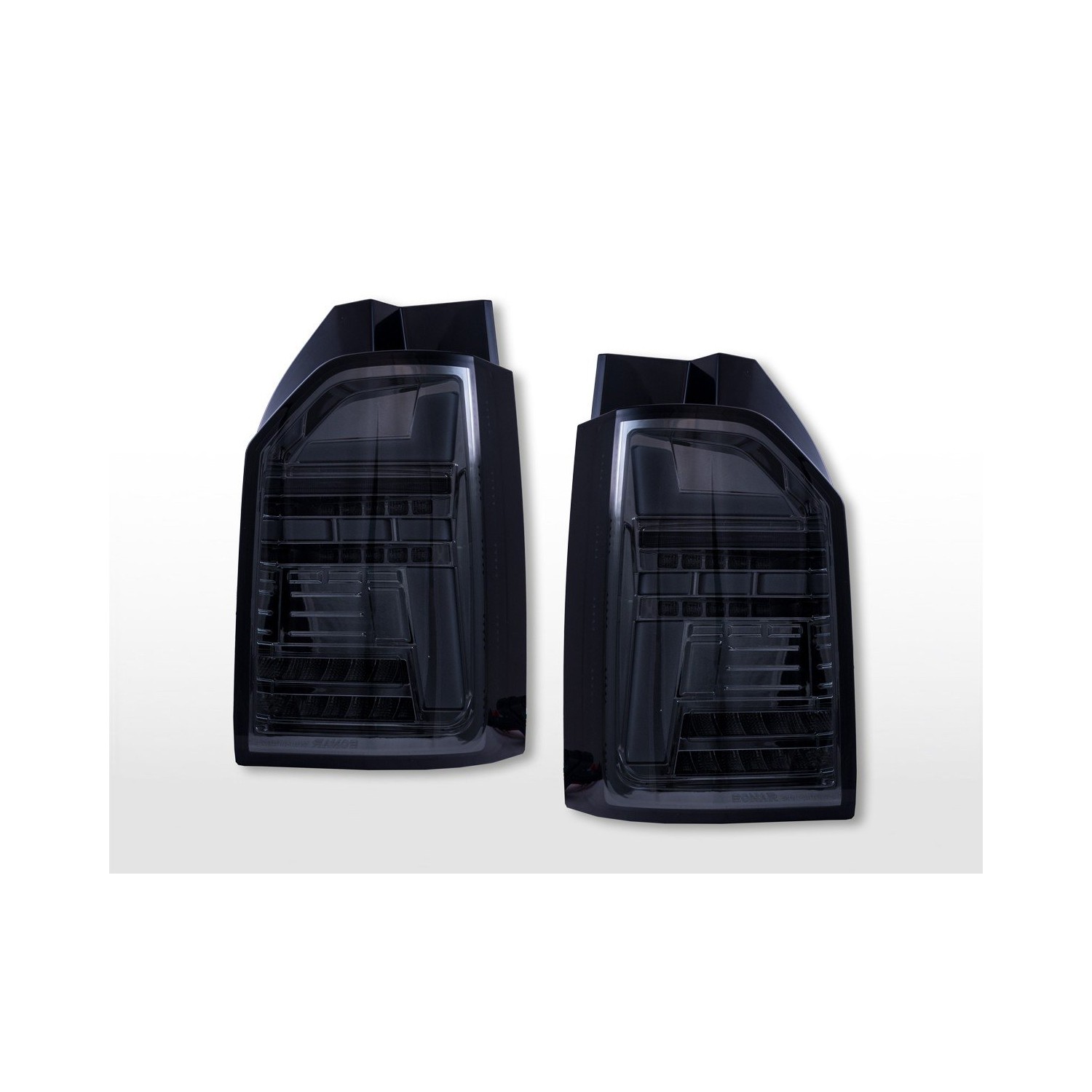LED taillights set VW T6 year 16 19 tailgate door version smoke
