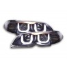 Daylight headlight LED DRL look BMW 3 series E46 Limo Touring 02 05 black for right hand drive