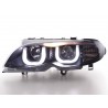 Daylight headlight LED DRL look BMW 3 series E46 Limo Touring 02 05 black for right hand drive