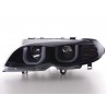 Daylight headlight LED DRL look BMW 3 series E46 Limo Touring 02 05 black for right hand drive