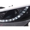 Daylight headlight LED daytime running lights Peugeot 207 06 black