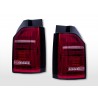 LED taillights set VW T6 year 16 19 original bulb tailgate door version red clear
