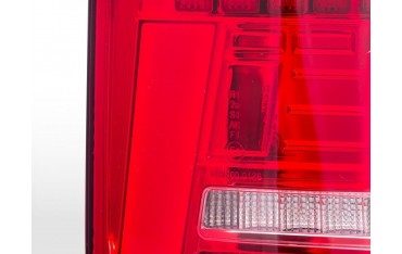 LED taillights set VW T6 year 16 19 original bulb tailgate door version red clear