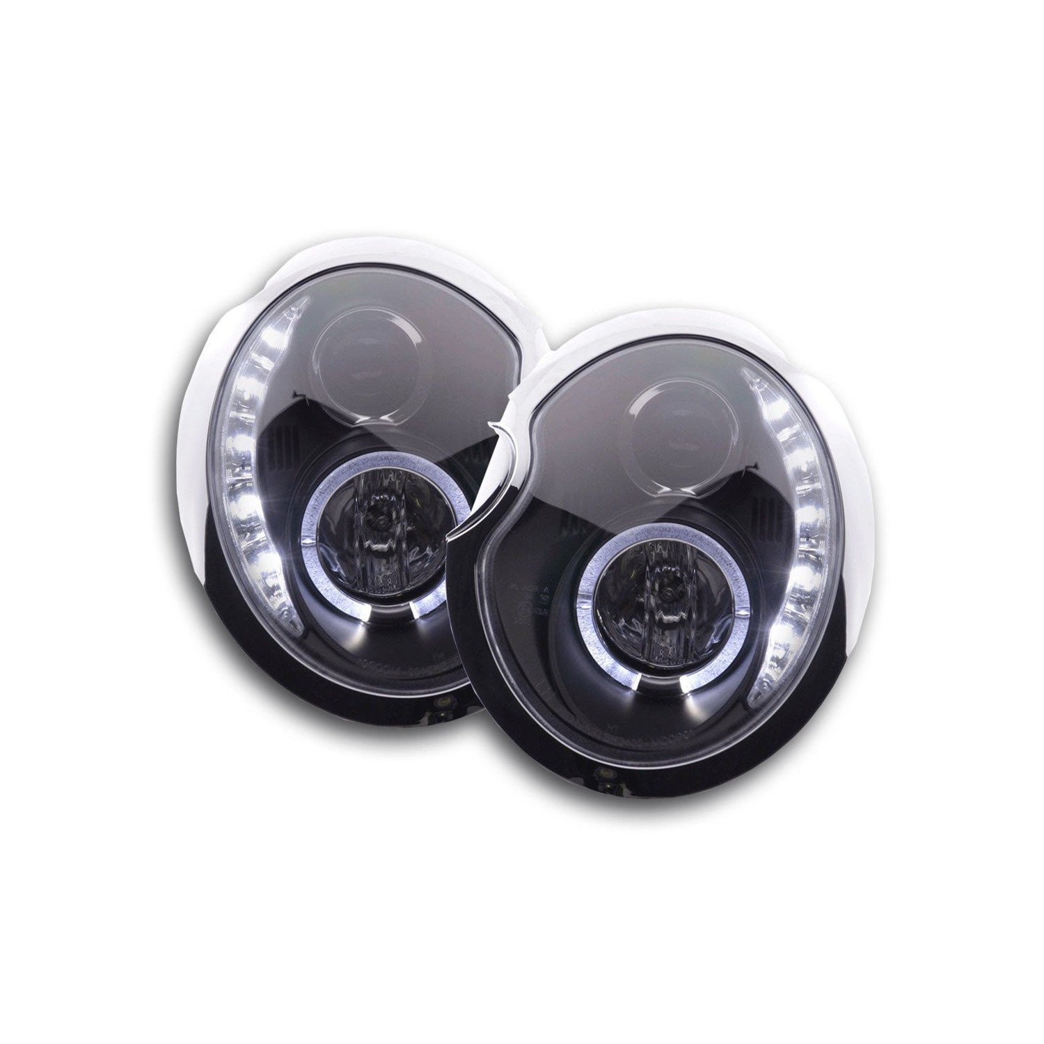 Daylight headlight LED DRL look Mini Cooper type R50 01 06 black