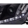 Daylight LED DRL look headlights Opel Astra H black