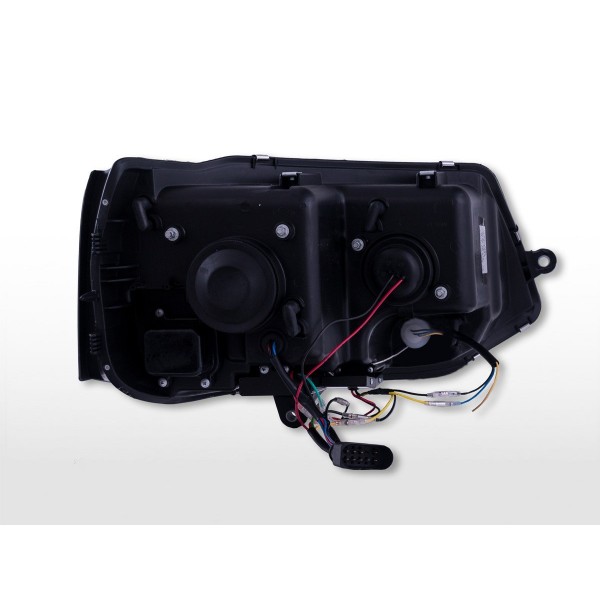 Halogen headlight set LED daytime running lights VW T5 year 10 15 chrome