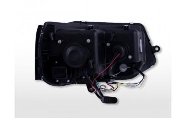 Halogen headlight set LED daytime running lights VW T5 year 10 15 chrome