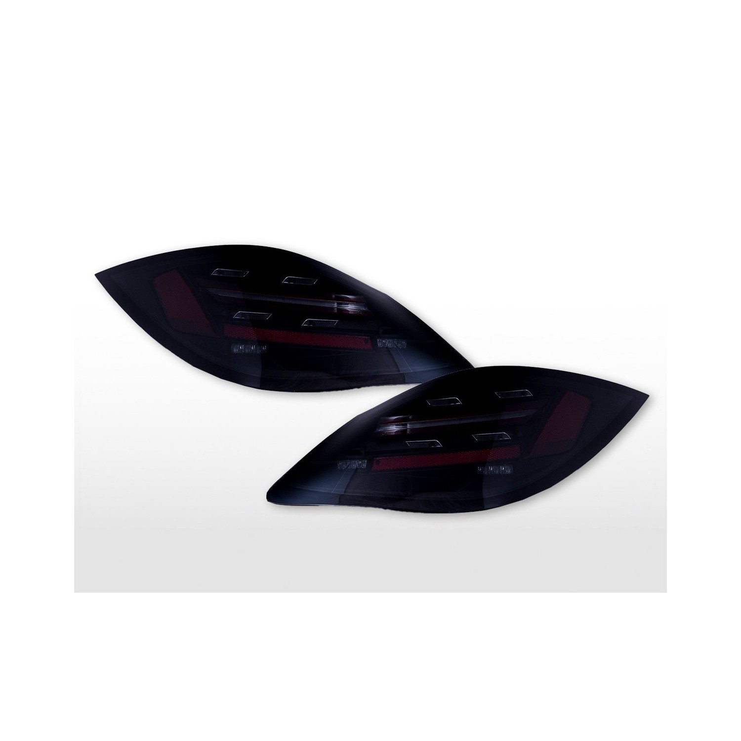LED taillights set Porsche 9872 Boxster BJ 09 12 black smoke