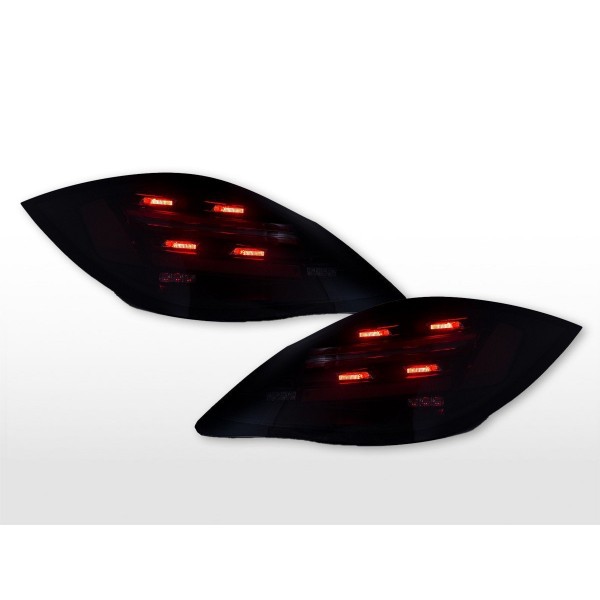 LED taillights set Porsche 9872 Boxster BJ 09 12 black smoke