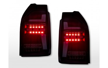 LED taillights set VW T6 year 16 21 tailgate door version black