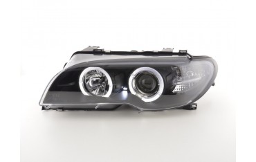 Headlight set BMW 3 series E46 Coupe Cabrio 03 05 black