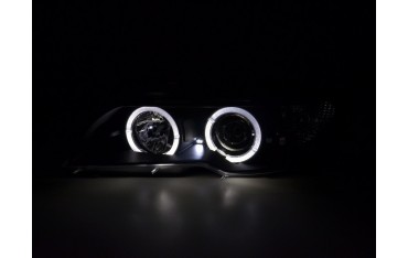 Headlight set BMW 3 series E46 Coupe Cabrio 03 05 black