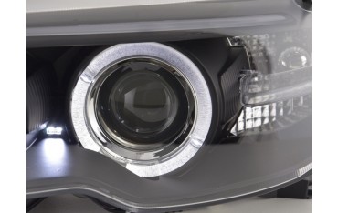 Headlight set BMW 3 series E46 Coupe Cabrio 03 05 black