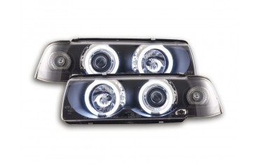 Headlight set angel eyes CCFL BMW 3 series E36 Coupe Cabrio 92 98 black