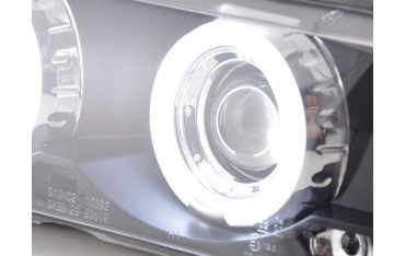 Headlight set angel eyes CCFL BMW 3 series E36 Coupe Cabrio 92 98 black