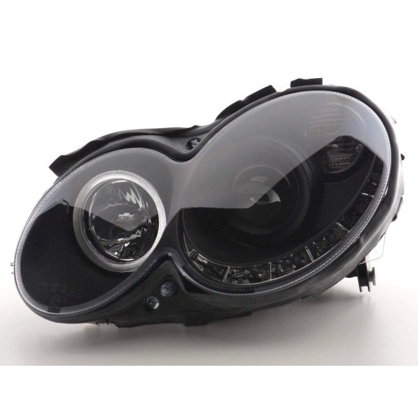 Daylight headlight LED DRL look Mercedes CLK type W209 04 09 black