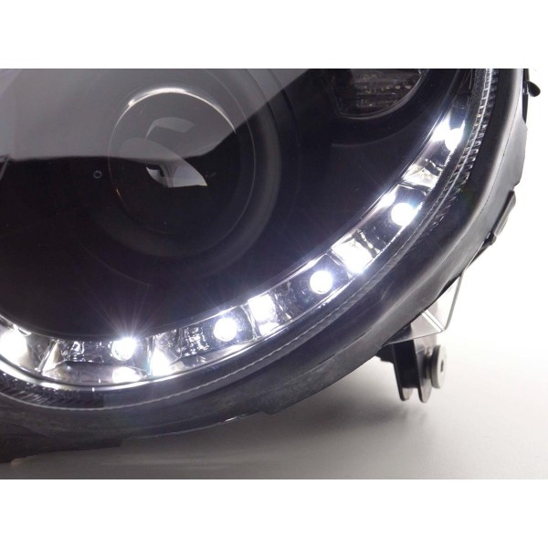 Daylight headlight LED DRL look Mercedes CLK type W209 04 09 black