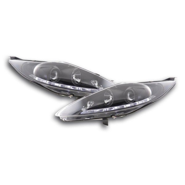 Daylight headlight LED DRL look Ford Fiesta 08 12 black
