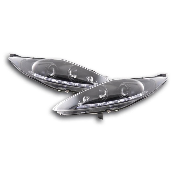 Daylight headlight LED DRL look Ford Fiesta 08 12 black