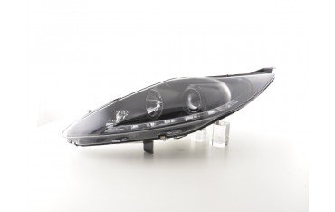 Daylight headlight LED DRL look Ford Fiesta 08 12 black