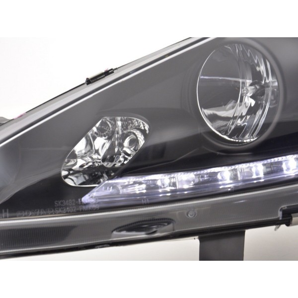 Daylight headlight LED DRL look Ford Fiesta 08 12 black