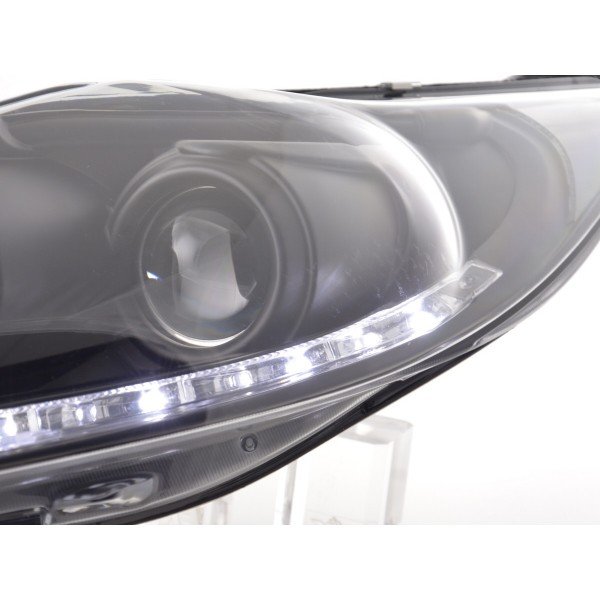 Daylight headlight LED DRL look Ford Fiesta 08 12 black