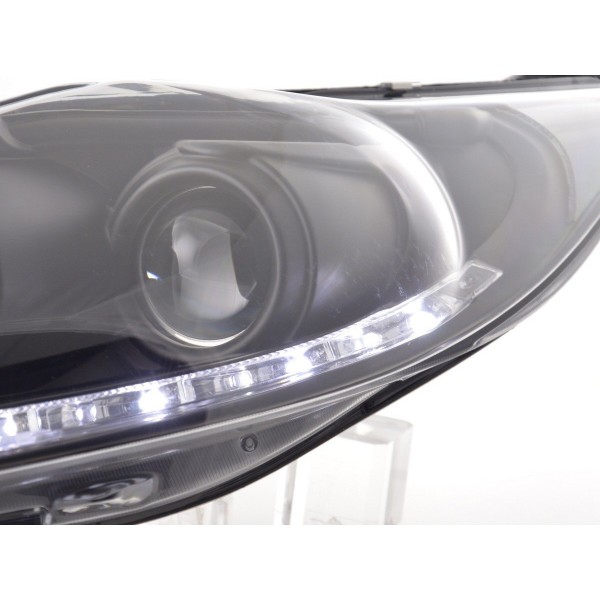 Daylight headlight LED DRL look Ford Fiesta 08 12 black
