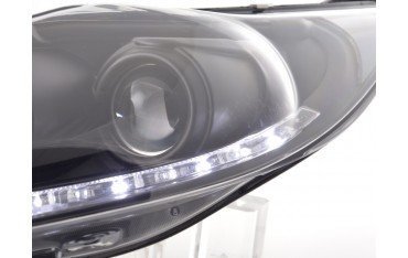 Daylight headlight LED DRL look Ford Fiesta 08 12 black