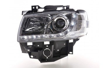 Daylight headlight LED DRL look VW Bus type T4 96 03 chrome