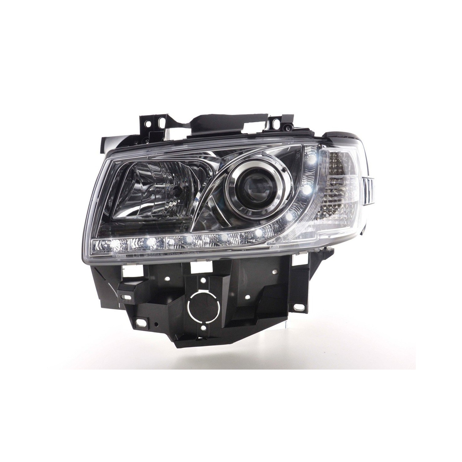 Daylight headlight LED DRL look VW Bus type T4 96 03 chrome
