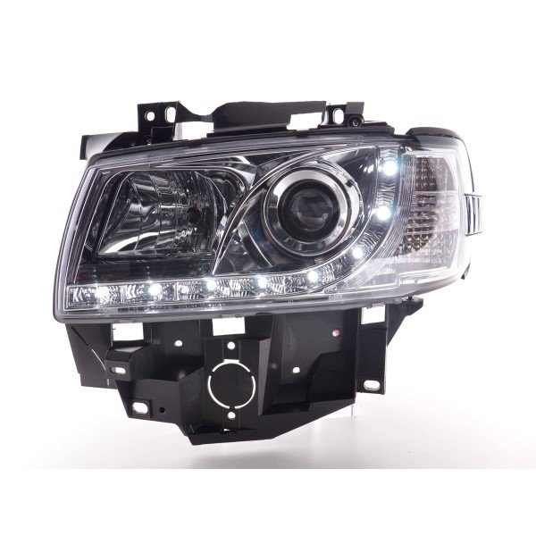 Daylight headlight LED DRL look VW Bus type T4 96 03 chrome