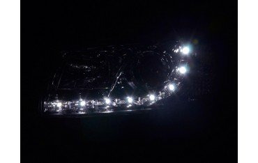 Daylight headlight LED DRL look VW Bus type T4 96 03 chrome