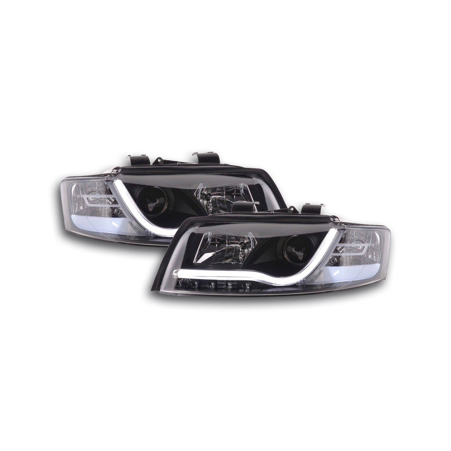 Daylight headlight LED DRL look Audi A4 type 8E 01 04 black