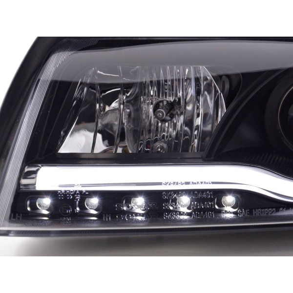Daylight headlight LED DRL look Audi A4 type 8E 01 04 black
