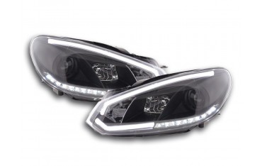 Daylight headlight LED daytime running lights VW Golf 6 08 12 black