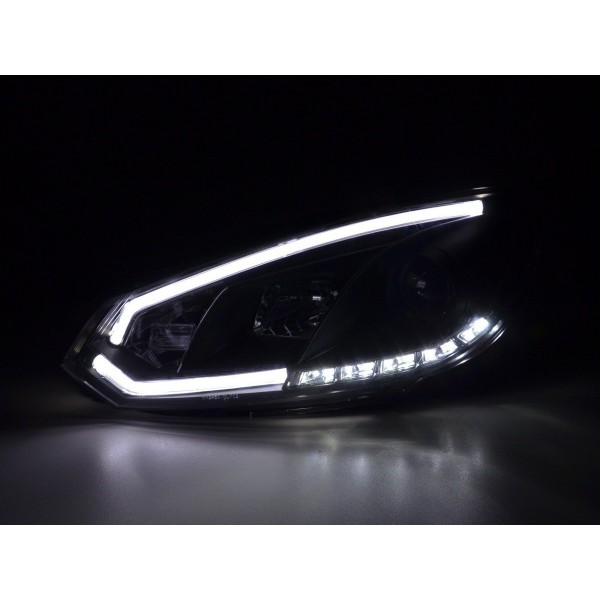 Daylight headlight LED daytime running lights VW Golf 6 08 12 black