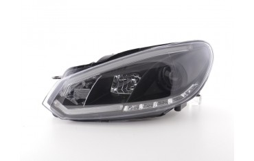 Daylight headlight LED daytime running lights VW Golf 6 08 12 black