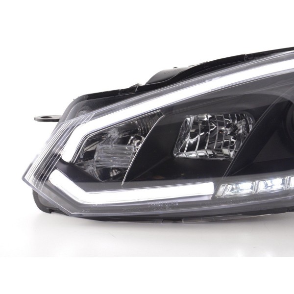 Daylight headlight LED daytime running lights VW Golf 6 08 12 black