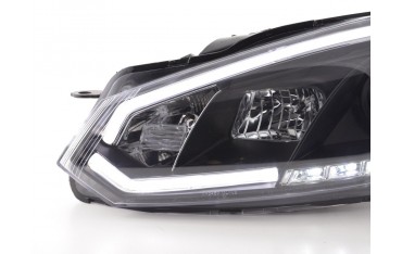 Daylight headlight LED daytime running lights VW Golf 6 08 12 black