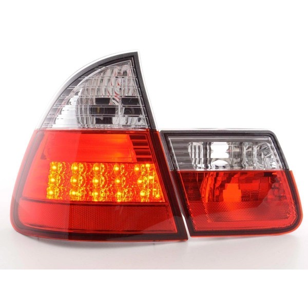 LED taillights set BMW 3 Series Touring type E46 98 05 clear red