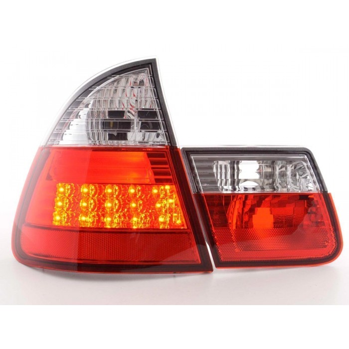 LED taillights set BMW 3 Series Touring type E46 98 05 clear red