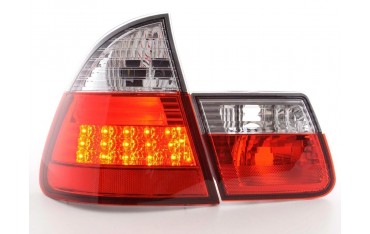 LED taillights set BMW 3 Series Touring type E46 98 05 clear red